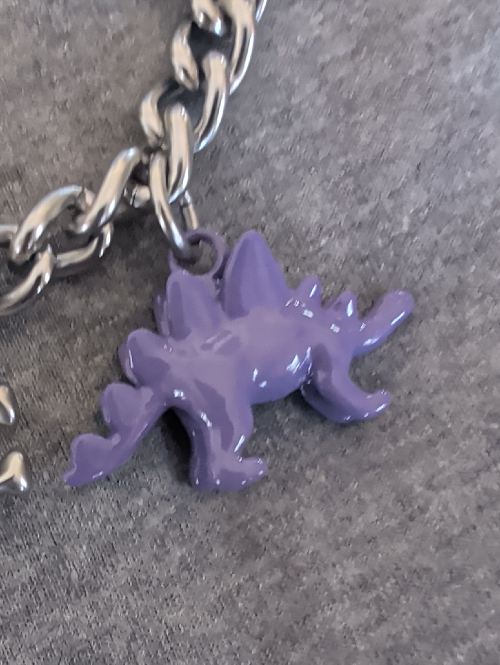 Coach Motif Chain Bag Charm In Silvertoned Hardware - Picture 7 of 13